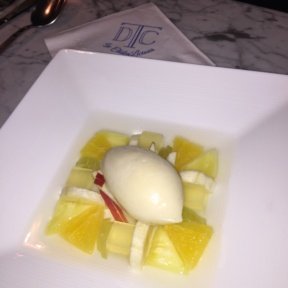 Gluten-free fruit dessert from Dessert Club Chikalicious